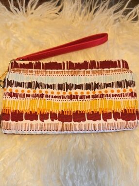 Nwot Thirty One Multi Perfect Cents Cotton Wallet/Wristlet